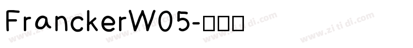 FranckerW05字体转换