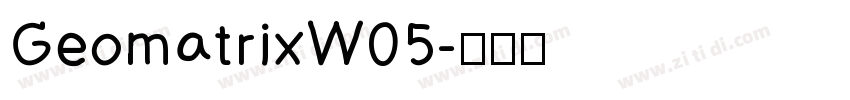 GeomatrixW05字体转换