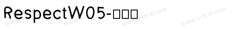 RespectW05字体转换