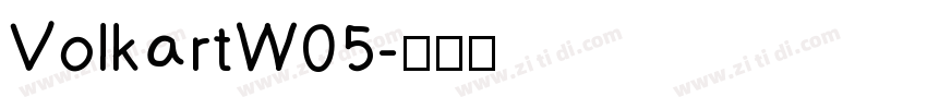 VolkartW05字体转换