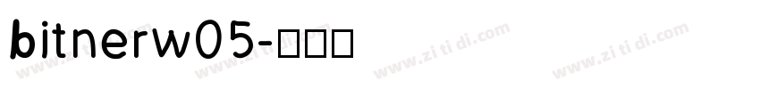 bitnerw05字体转换