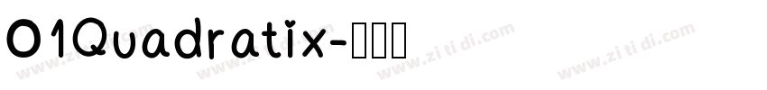 01Quadratix字体转换