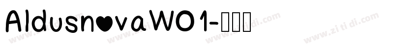 AldusnovaW01字体转换