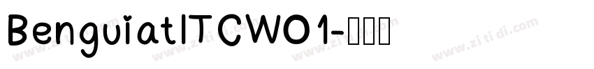 BenguiatITCW01字体转换