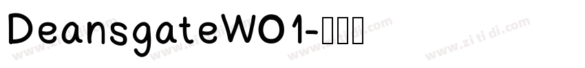 DeansgateW01字体转换