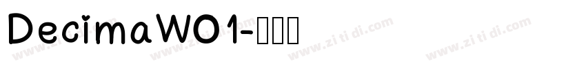 DecimaW01字体转换