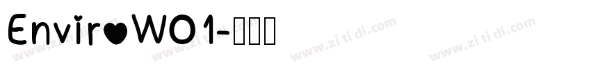 EnviroW01字体转换