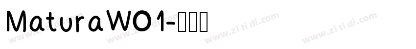 MaturaW01字体转换