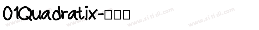 01Quadratix字体转换
