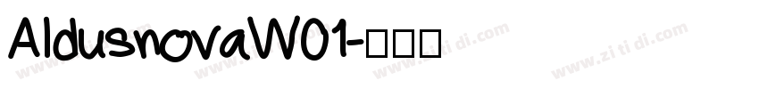 AldusnovaW01字体转换