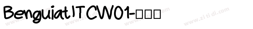 BenguiatITCW01字体转换