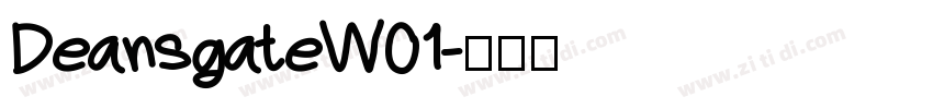 DeansgateW01字体转换