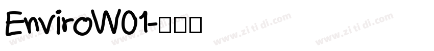 EnviroW01字体转换