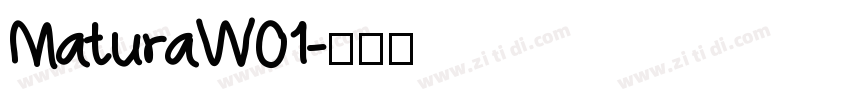 MaturaW01字体转换