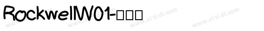 RockwellW01字体转换