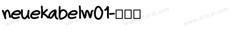 neuekabelw01字体转换