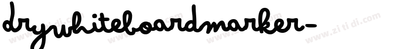 DryWhiteboardMarker字体转换