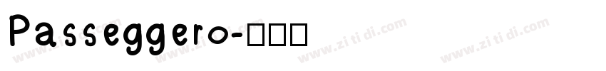 Passeggero字体转换