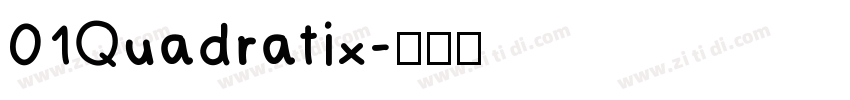01Quadratix字体转换