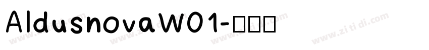 AldusnovaW01字体转换