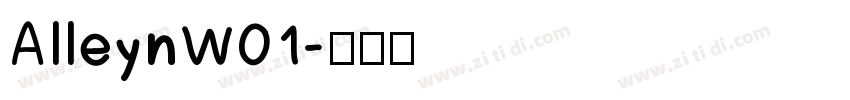 AlleynW01字体转换