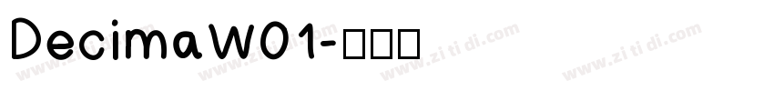 DecimaW01字体转换