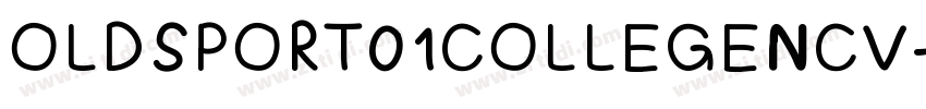 OLDSPORT01COLLEGENCV字体转换