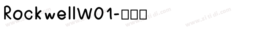 RockwellW01字体转换