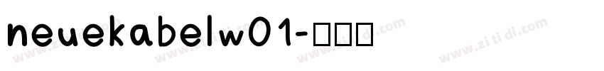 neuekabelw01字体转换