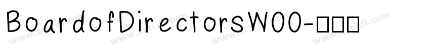 BoardofDirectorsW00字体转换