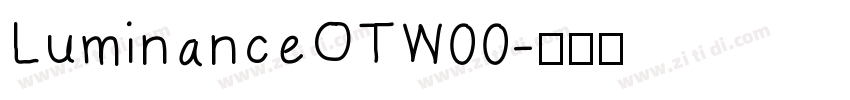 LuminanceOTW00字体转换