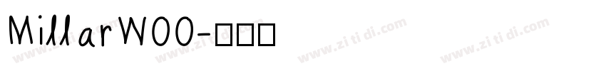 MillarW00字体转换