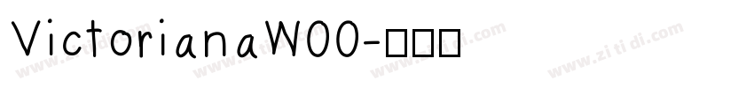 VictorianaW00字体转换