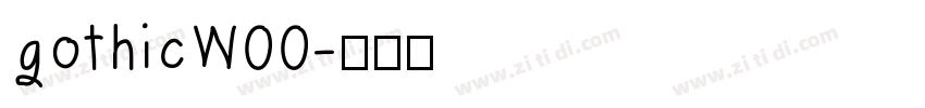 gothicW00字体转换
