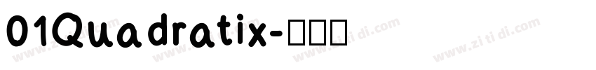 01Quadratix字体转换