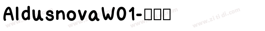AldusnovaW01字体转换