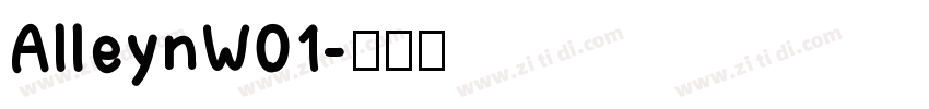 AlleynW01字体转换
