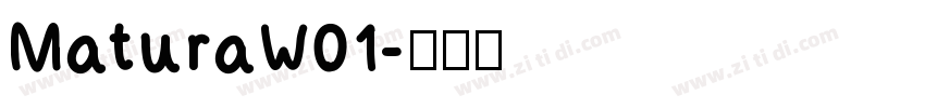 MaturaW01字体转换