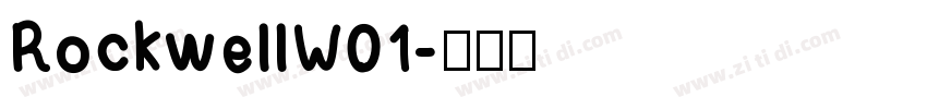 RockwellW01字体转换