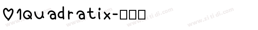 01Quadratix字体转换