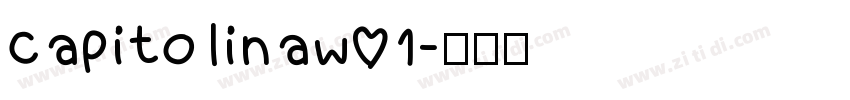 CapitolinaW01字体转换