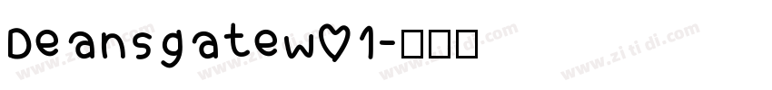 DeansgateW01字体转换
