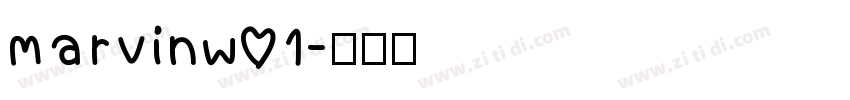 MarvinW01字体转换
