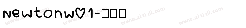 NewtonW01字体转换