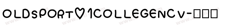 OLDSPORT01COLLEGENCV字体转换