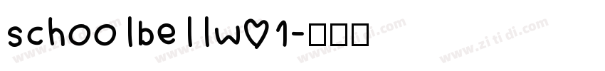Schoolbellw01字体转换