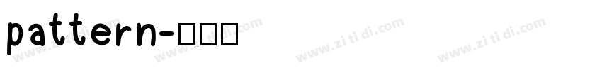 pattern字体转换