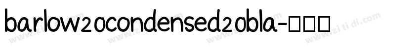 barlow20condensed20bla字体转换