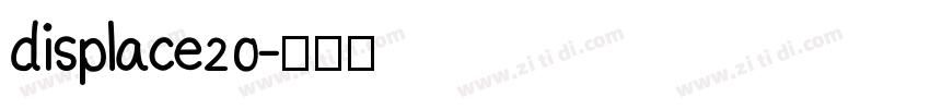 displace20字体转换