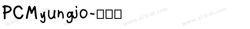 PCMyungjo字体转换